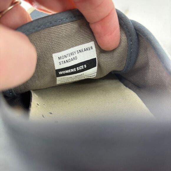 SeaVees monetary standard Blue and Cream Canvas Sneakers women’s 9 cotton - Picture 10 of 11